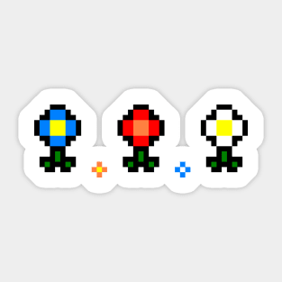 Forager Pixel Flowers Sticker